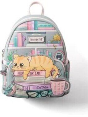 Loungefly Bookish Cat Mini Backpack (Books-A-Million Exclusive) NWT